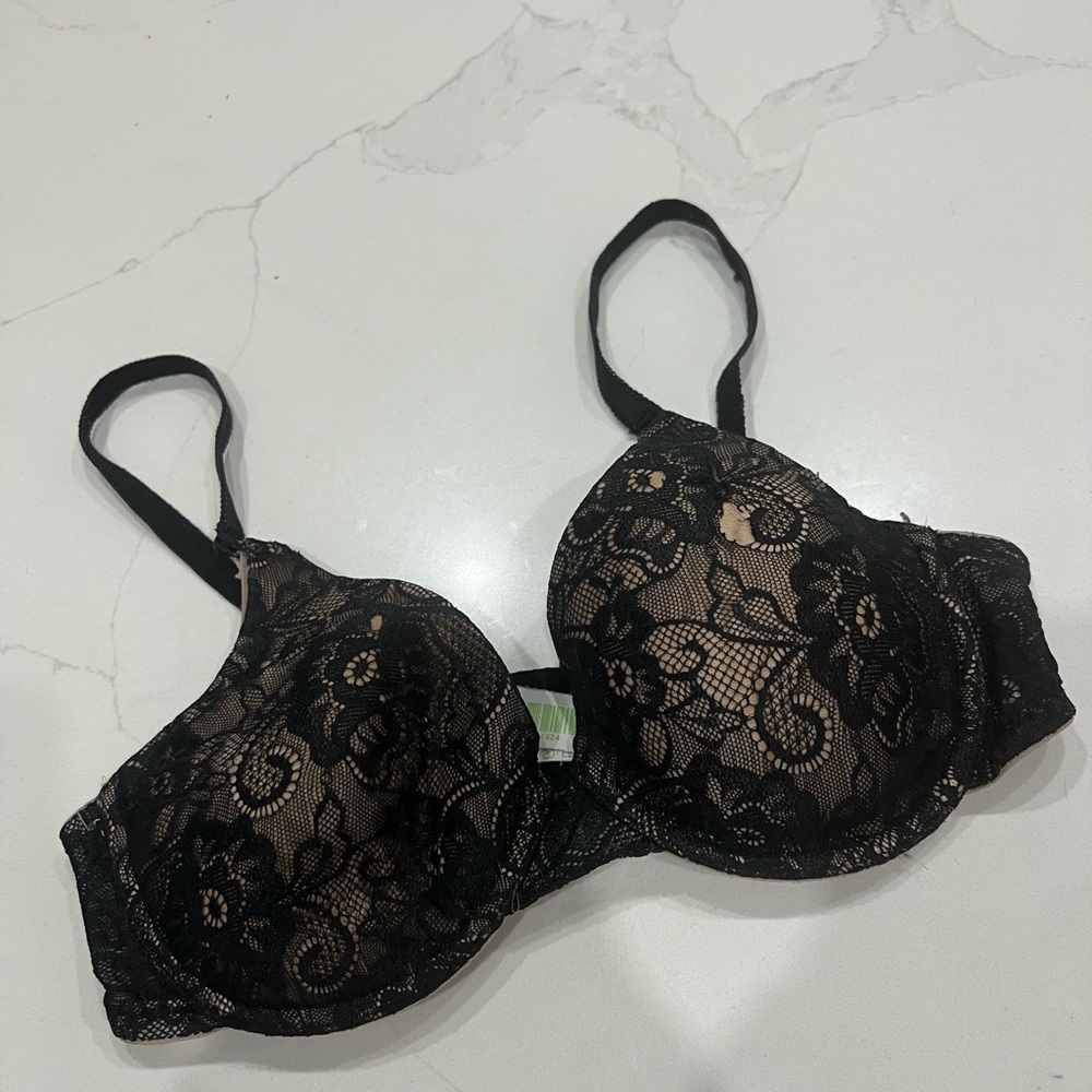 Black Lace Bra